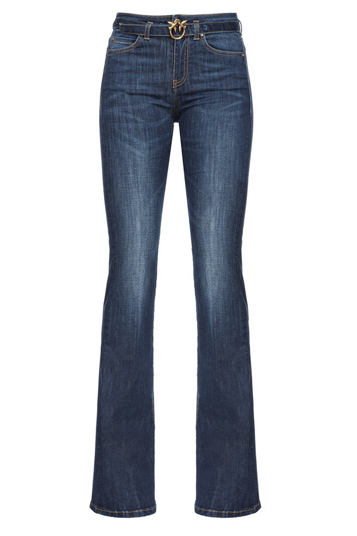 PINKO Pinko jeans with gold logo including belt dark Blue