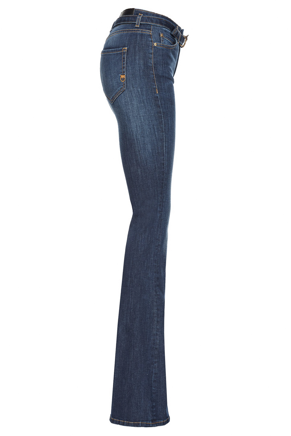 PINKO Pinko jeans met gouden logo inclusief riem donker Blauw