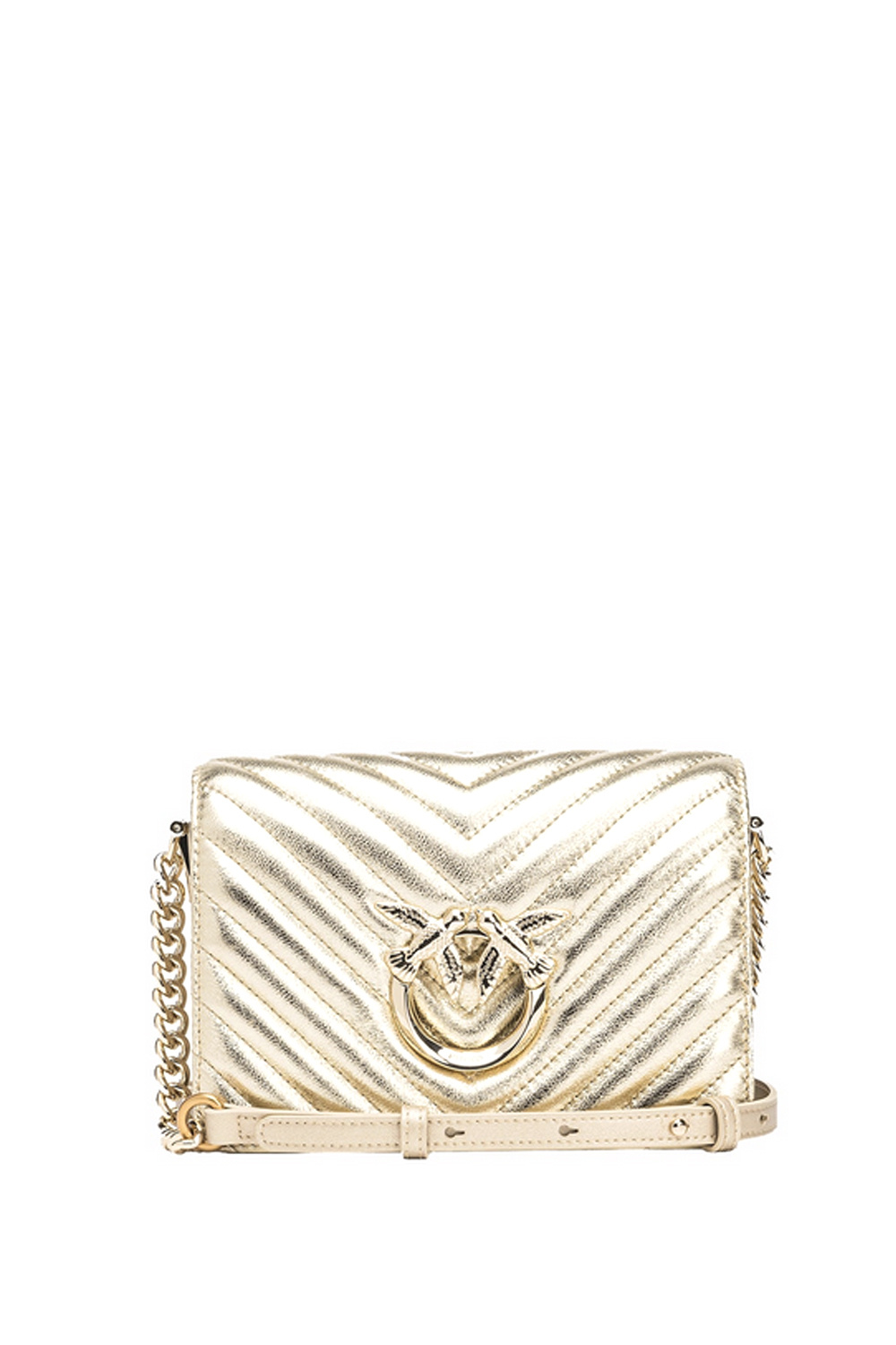 PINKO Pinko mini Love Bag click Goud