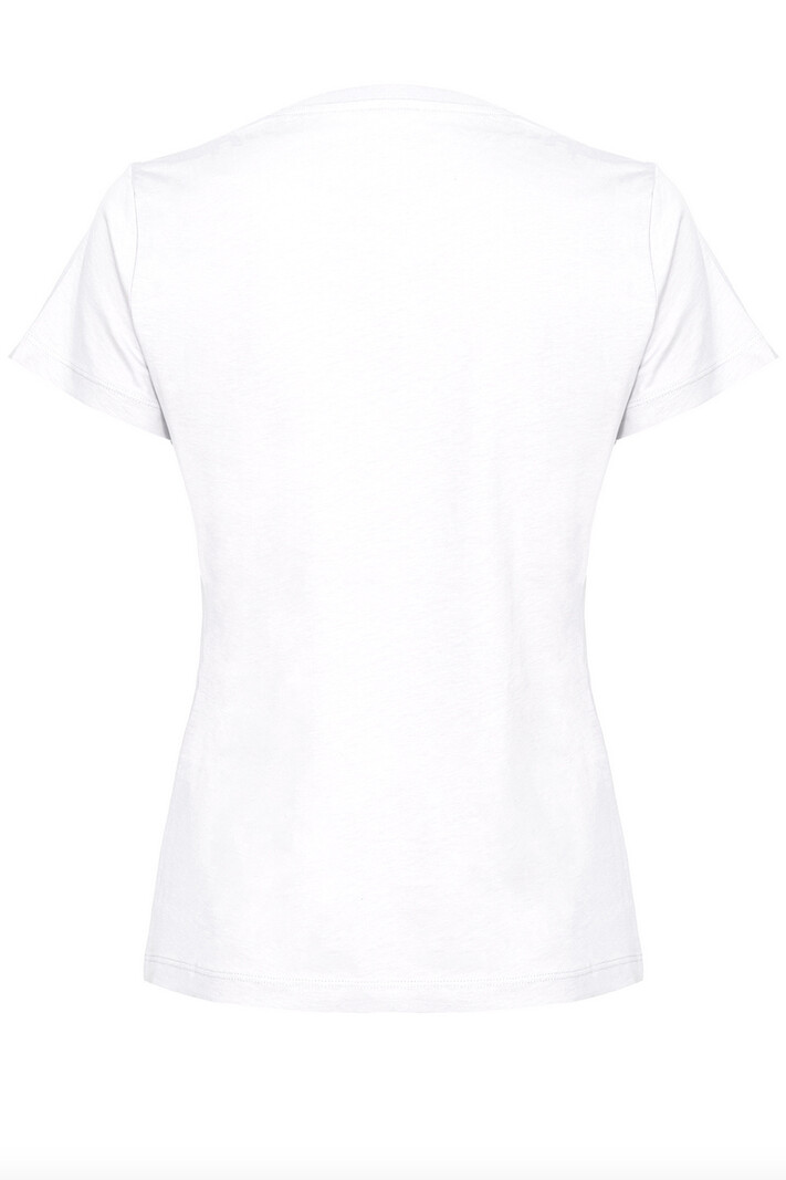 PINKO Pinko tshirt with logo in on chest embroidery White