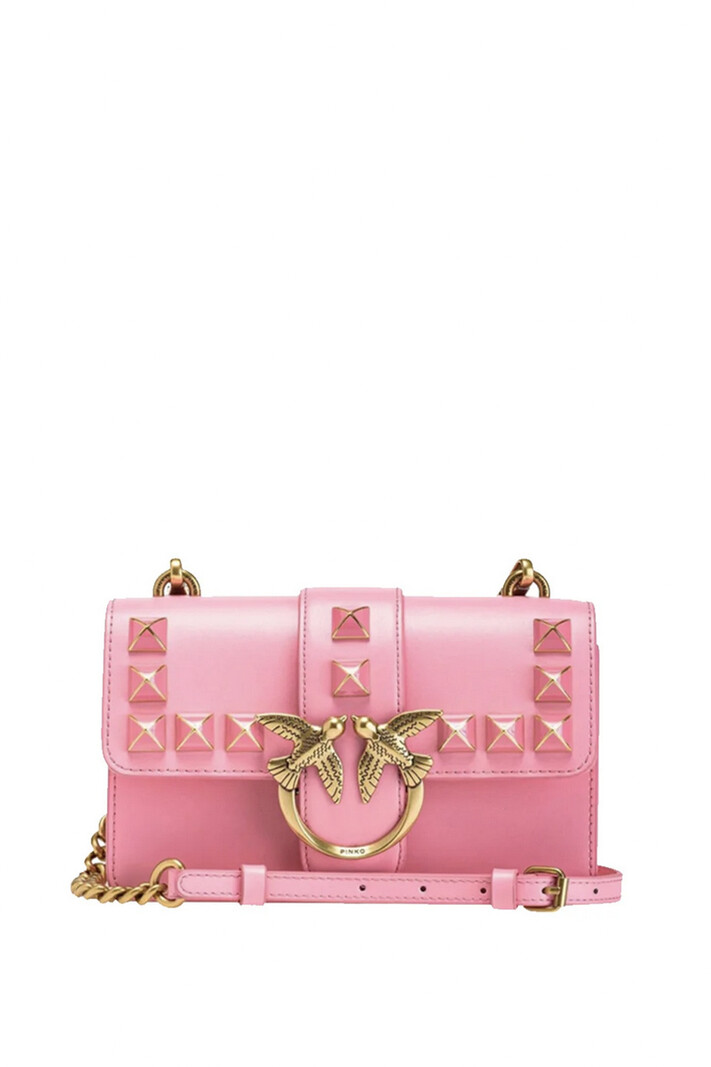 PINKO Pinko Love one mini Bag with studs Pink