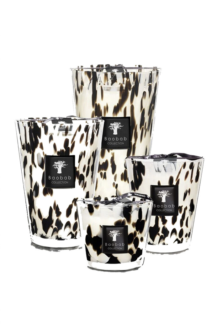 BAOBAB COLLECTION Baobab collection geurkaars Black Pearls Max 24  (24 cm)