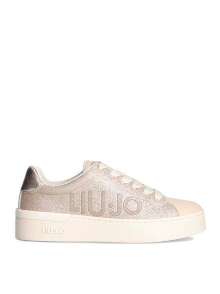 LIU JO Liu Jo Silvia 99 sneaker with gold logo Gold