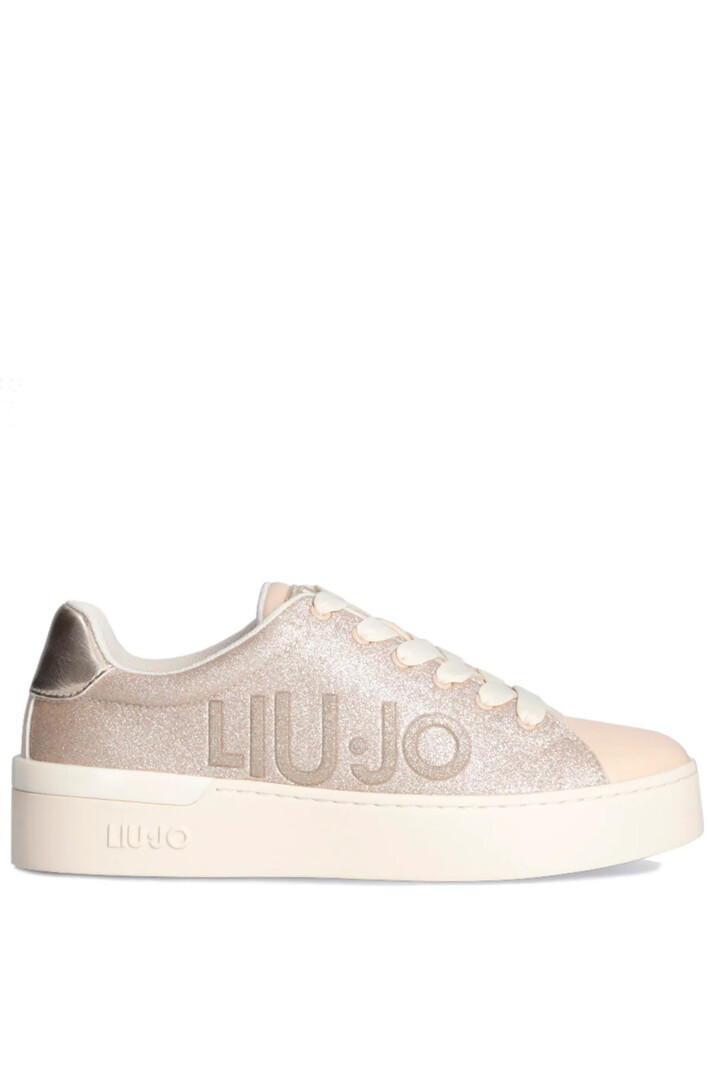 LIU JO Liu Jo Silvia 99 sneaker with gold logo Gold