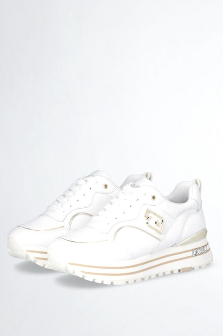 LIU JO Liu Jo Maxi Wonder 73 sneaker met gouden logo Wit