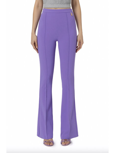 ELISABETTA FRANCHI Elisabetta Franchi flaired pants Iris / Purple