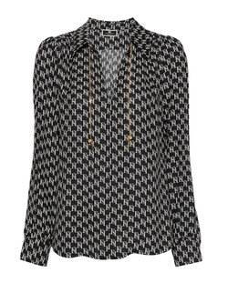 ELISABETTA FRANCHI Elisabetta Franchi blouse met logo Nero