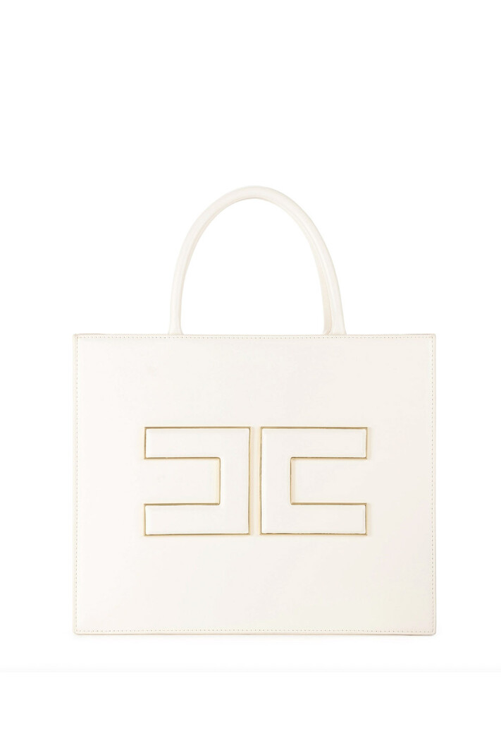 ELISABETTA FRANCHI Elisabetta Franchi middelgrote shopper burro / room Wit