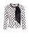 ELISABETTA FRANCHI Elisabetta Franchi jacket in print including scarf Burro / cream White