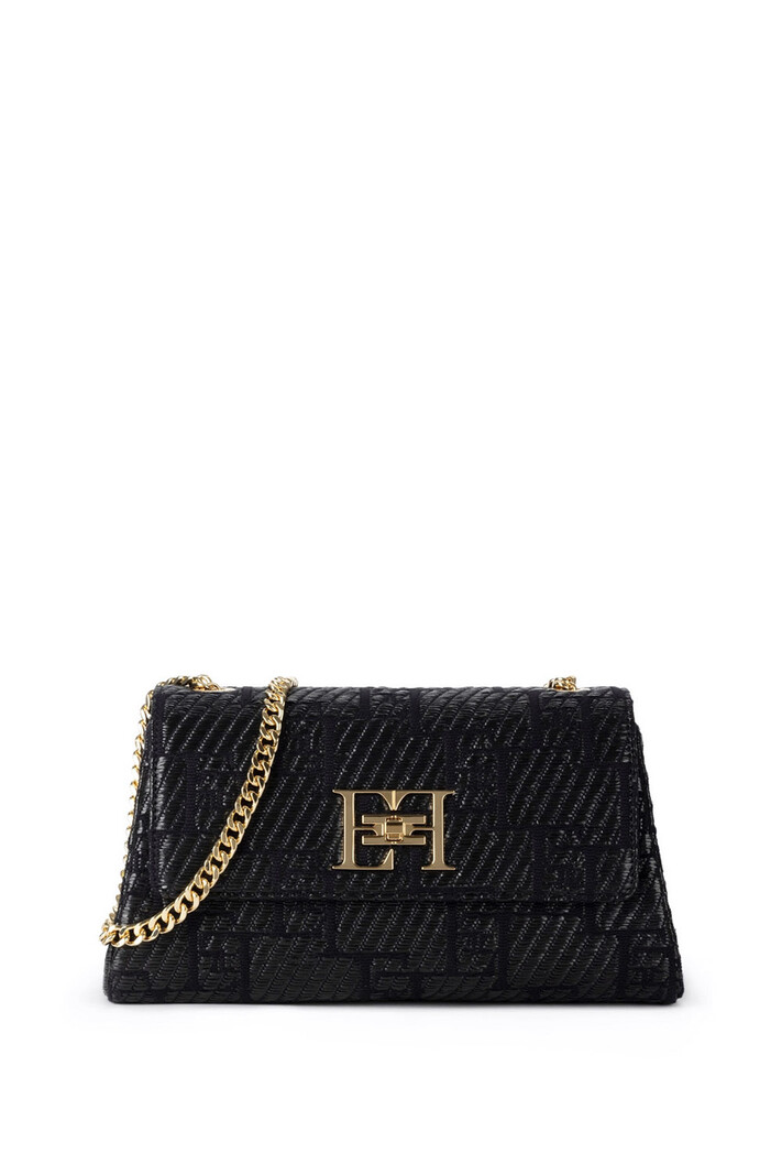 ELISABETTA FRANCHI Elisabetta Franchi bag van jacquard stof Zwart