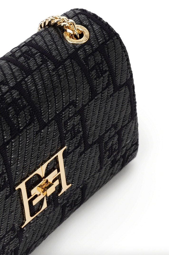 ELISABETTA FRANCHI Elisabetta Franchi bag in jacquard fabric Black