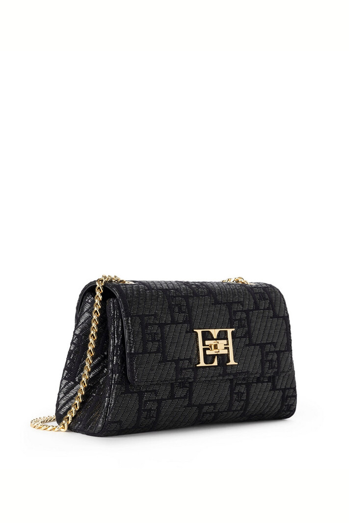 ELISABETTA FRANCHI Elisabetta Franchi bag in jacquard fabric Black