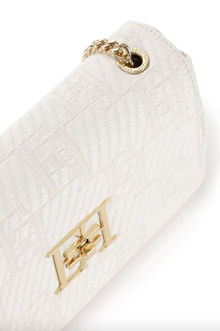 ELISABETTA FRANCHI Elisabetta Franchi bag in jacquard fabric Avorio / White