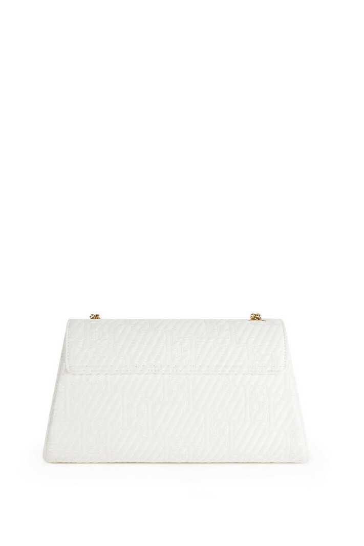 ELISABETTA FRANCHI Elisabetta Franchi bag in jacquard fabric Avorio / White