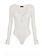 ELISABETTA FRANCHI Elisabetta Franchi body jersey with V neck White