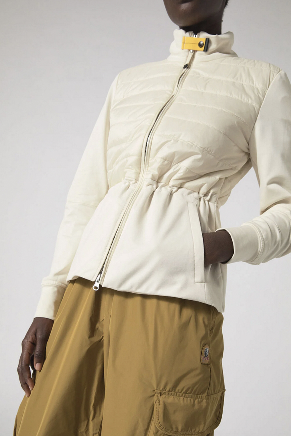 PARAJUMPERS Parajumpers  jacket Woman Natascia  Moonbeam / room Wit (valt beetje ruim uit)