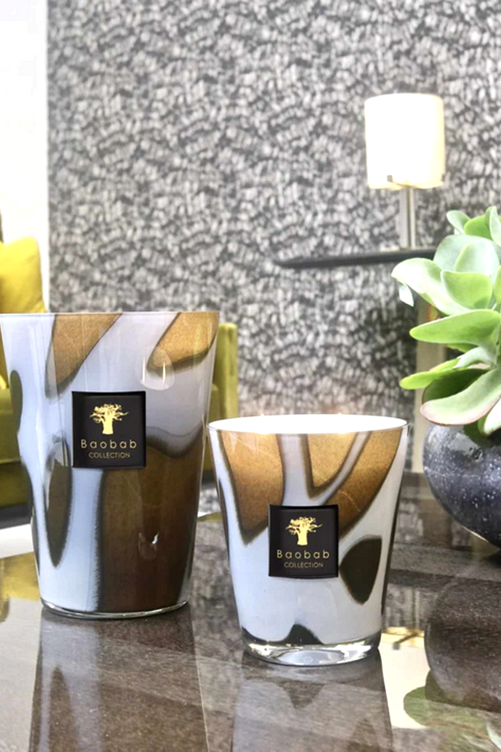 BAOBAB COLLECTION Baobab collection geurkaars Stones Agate Max 10  (10 cm)