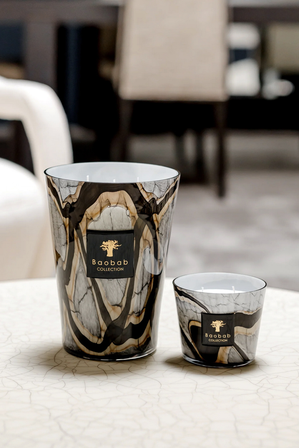 BAOBAB COLLECTION Baobab collection geurkaars Stones Marble Max 24 (24 cm)