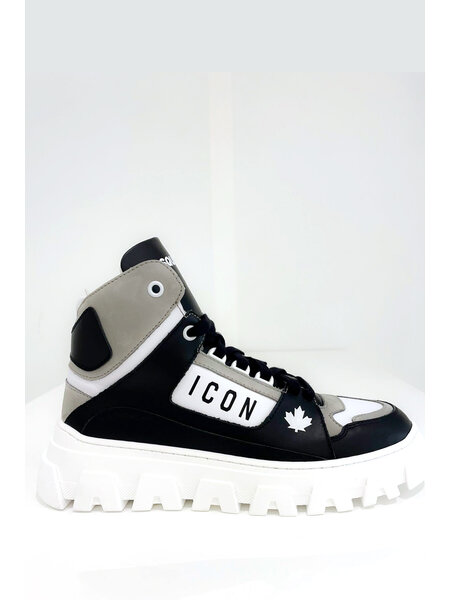 DSQUARED2 Dsquared2 high sneakers grijs wit Zwart