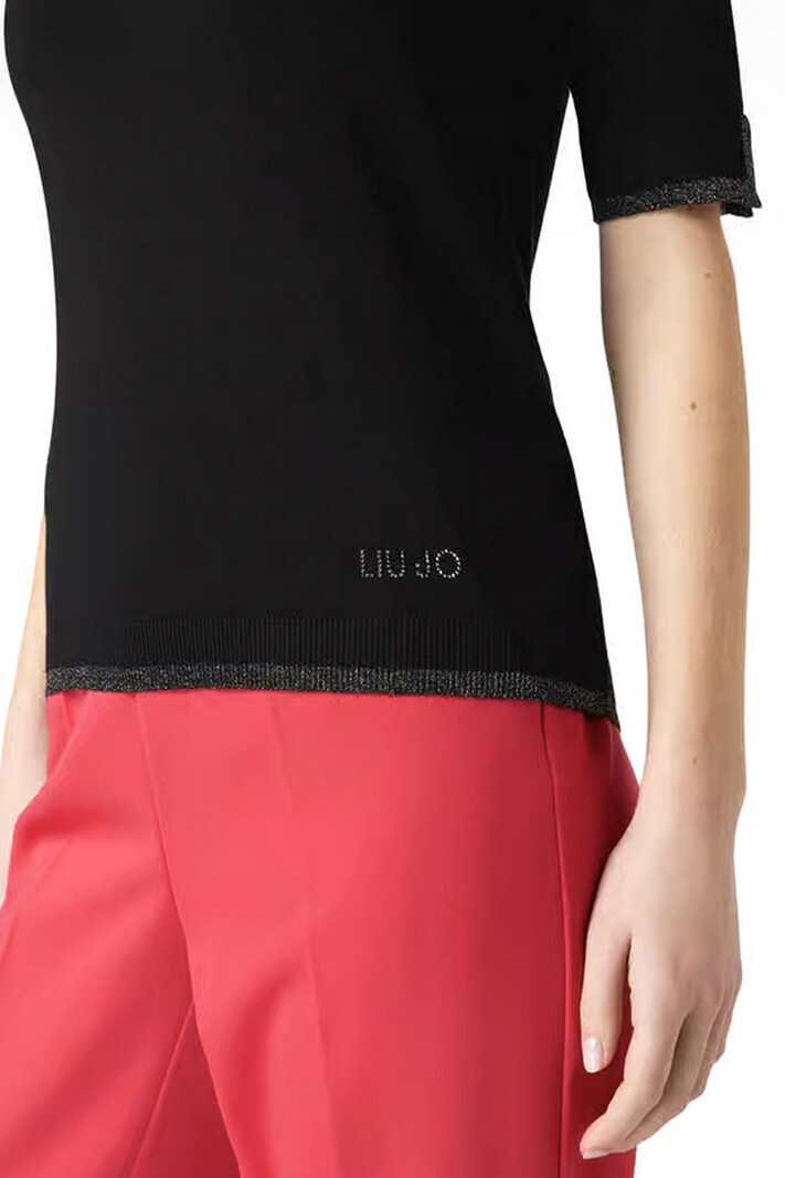 LIU JO Liu Jo basic knitwear top Zwart