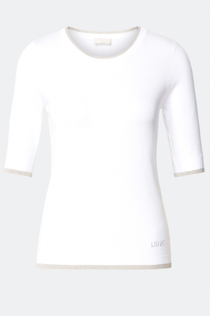 LIU JO Liu Jo basic knitwear top White