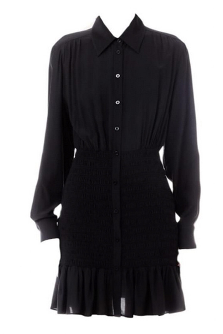LIU JO Liu Jo fitted dress with strech elastic at bottom Black