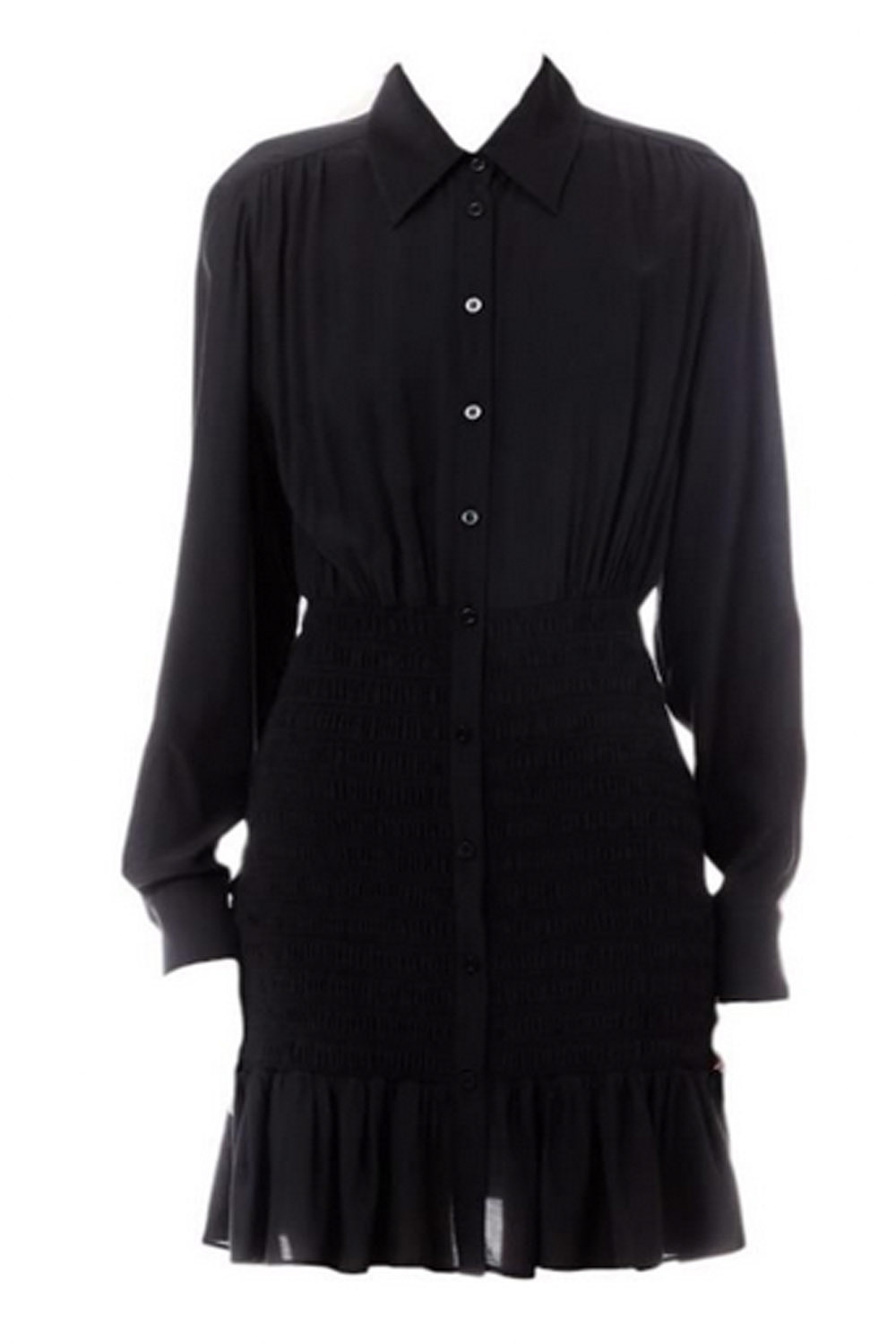 LIU JO Liu Jo getailleerde jurk met strech elastiek aan onderzijde Zwart