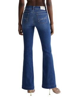LIU JO Liu Jo flaired jeans with rhinestones on back pockets