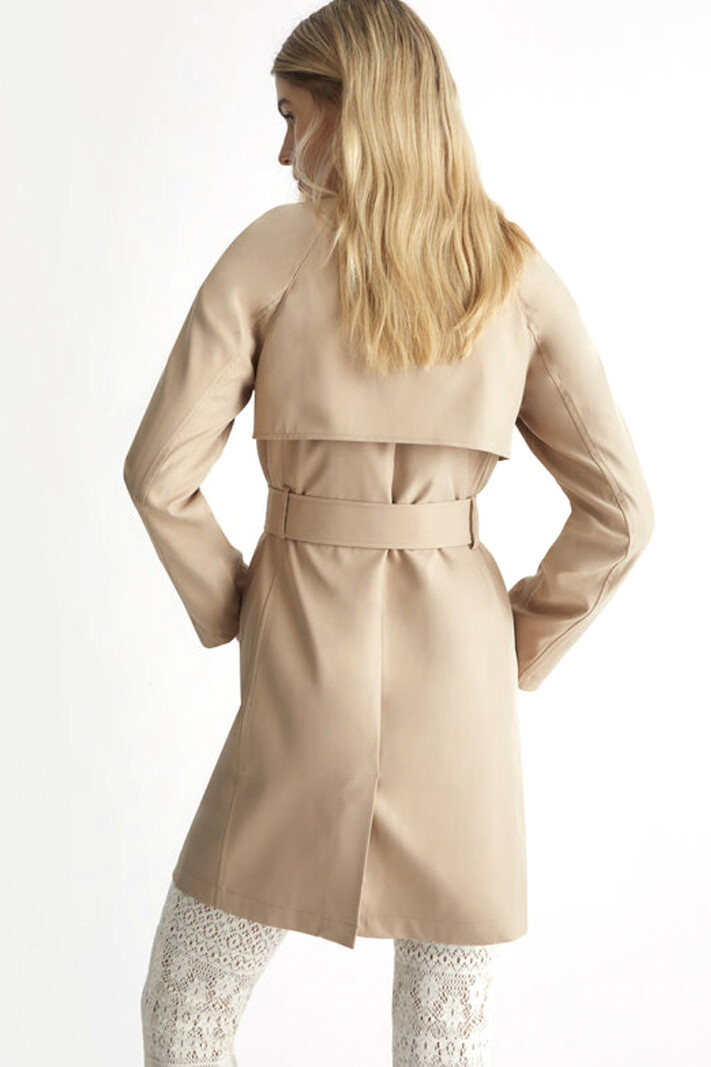 LIU JO Liu jo Trench coat with gold buttons Camel (comes out one size bigger)