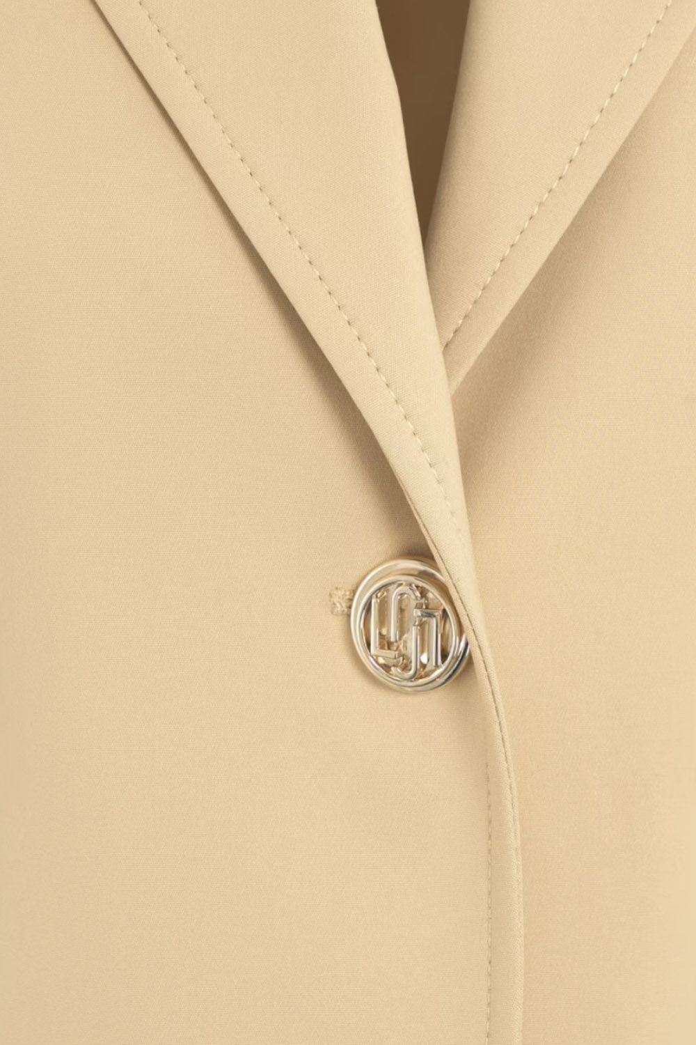 LIU JO Liu Jo colbert / blazer met gouden knopen Beige