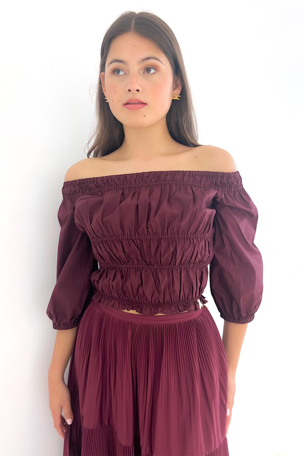 PATRIZIA PEPE Patrizia Pepe lange rok Bordeau Rood