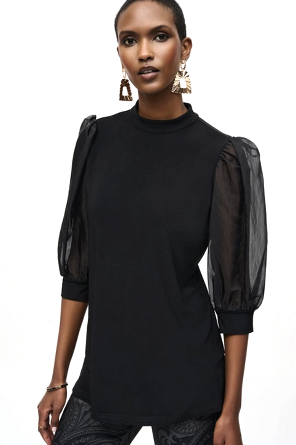 JOSEPH RIBKOFF Joseph Ribkoff top half long sleeve Black