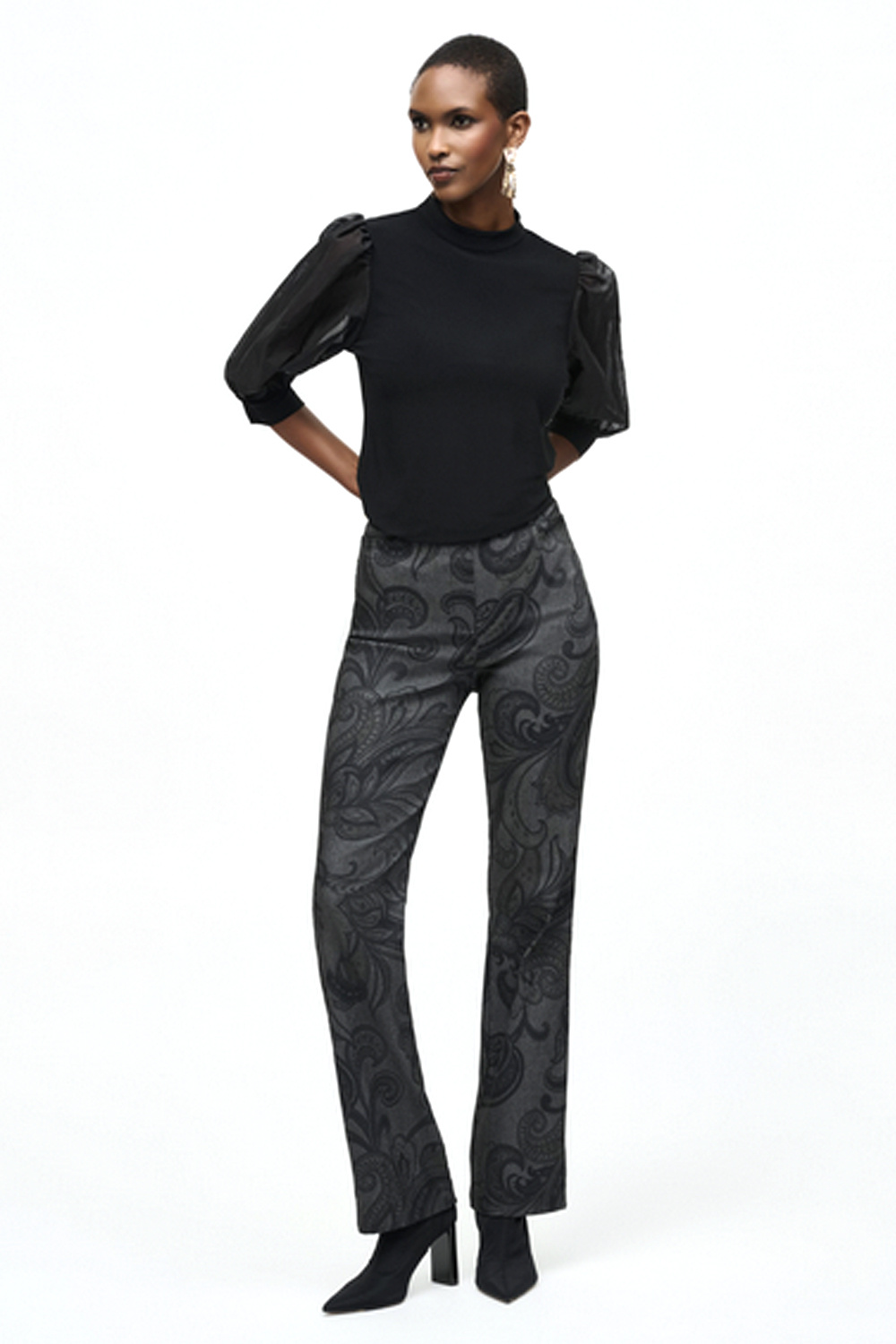 JOSEPH RIBKOFF Joseph Ribkoff top half long sleeve Black