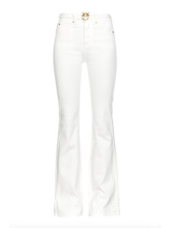 PINKO Pinko jeans inclusief logo riem Wit