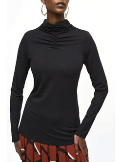 JOSEPH RIBKOFF Joseph Ribkoff top long sleeve and neckline Black