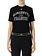 ELISABETTA FRANCHI Elisabetta Franchi tshirt with college logo Black