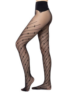 ELISABETTA FRANCHI Elisabetta Franchi tights with logo Black ( falls small)