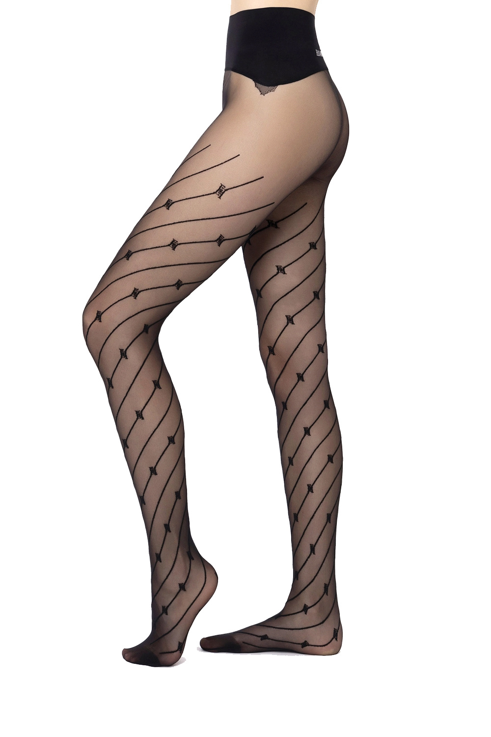 ELISABETTA FRANCHI Elisabetta Franchi panty met logo Zwart ( valt klein uit)