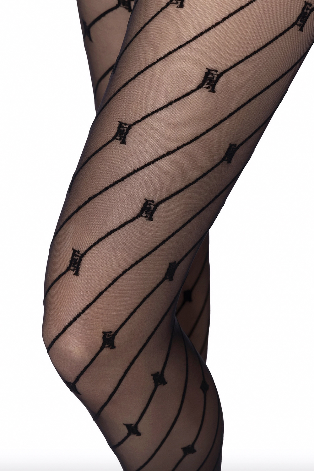 ELISABETTA FRANCHI Elisabetta Franchi panty met logo Zwart ( valt klein uit)