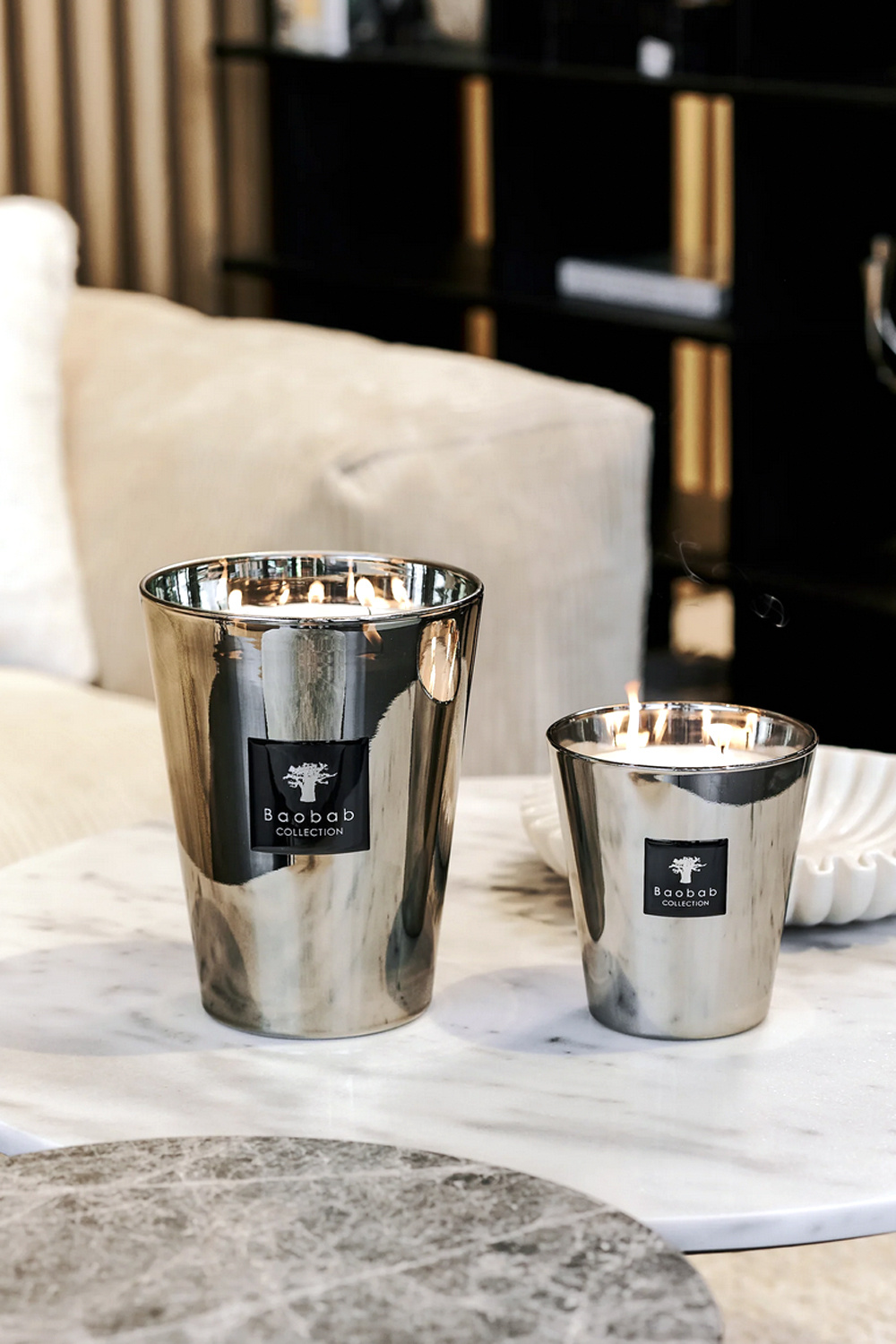 BAOBAB COLLECTION Baobab collection geurkaars Les Exclusives Platinum Max 10  (10 cm hoog)