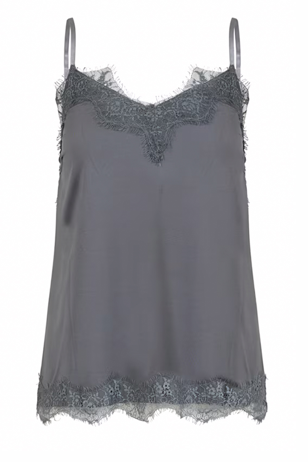 CC HEART CC Heart Rosie Lace top met kant Dark Stone / Grijs ( valt beetje ruim uit )