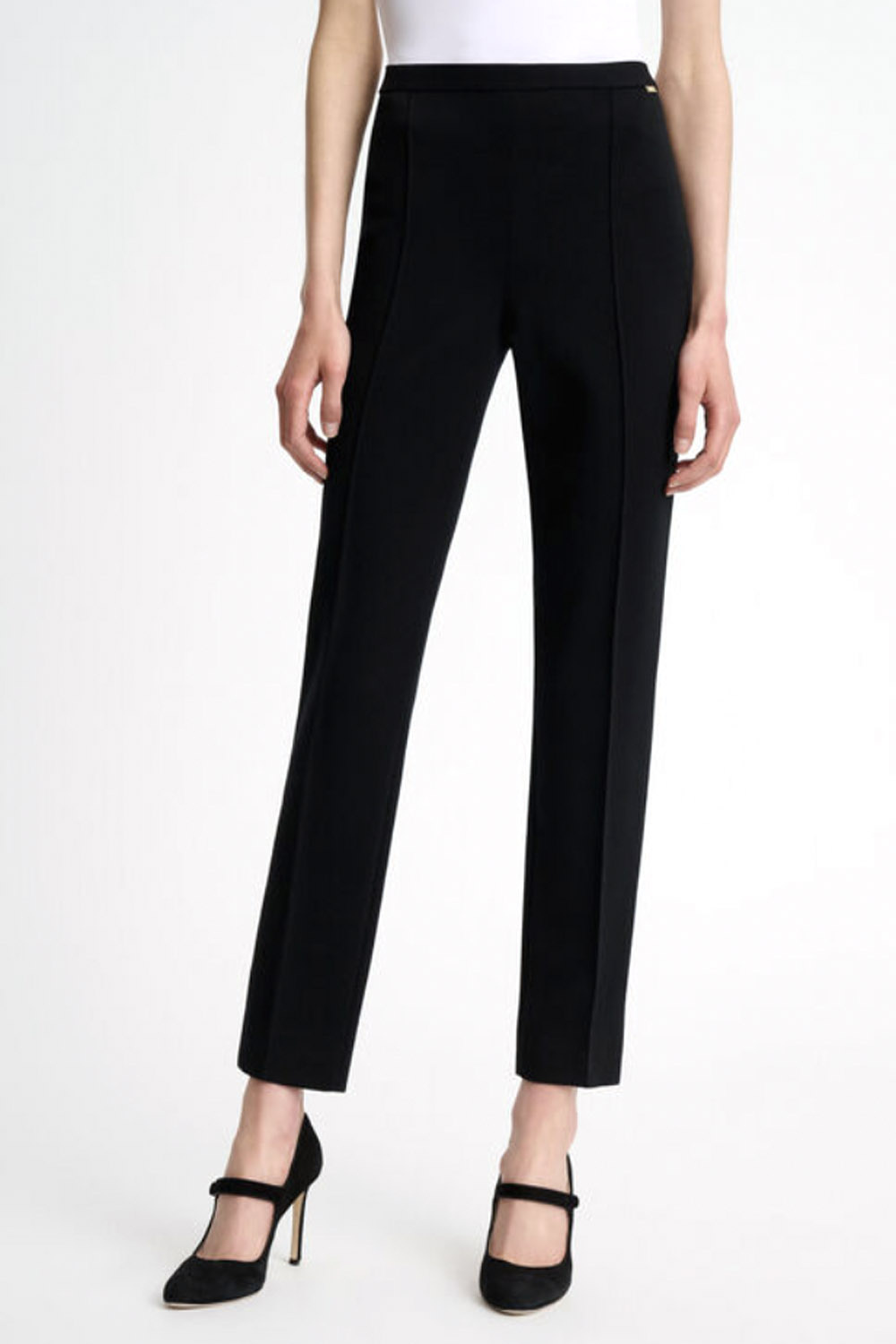 LUISA SPAGNOLI Luisa Spagnoli pantalon /  broek smalle pijp Zwart