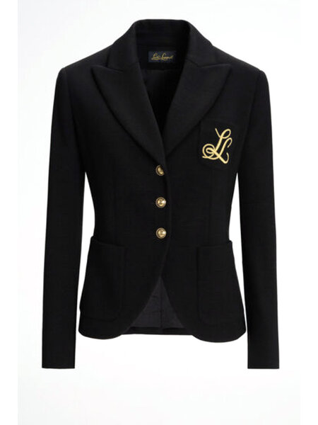 LUISA SPAGNOLI Luisa Spagnoli jacket / blazer with logo patch Black