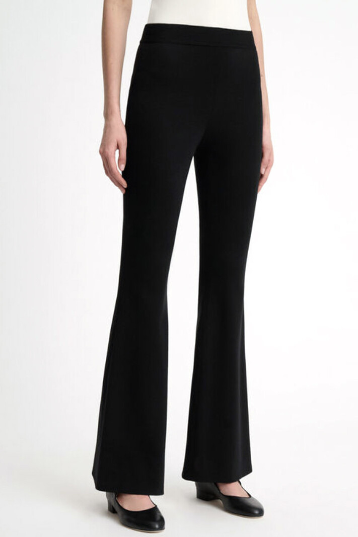 LUISA SPAGNOLI Luisa Spagnoli flaired strech pants Black