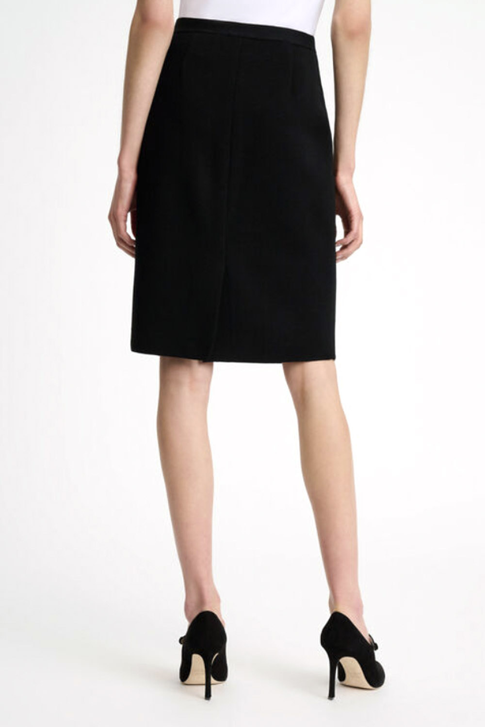 LUISA SPAGNOLI Luisa Spagnoli wollen koker rok strech Zwart