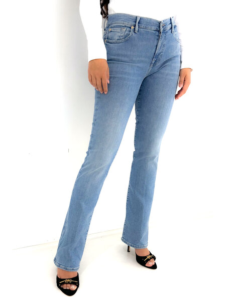 Z (S(UPER SALE Seven for all Mankind bootcut flaired jeans licht Blauw
