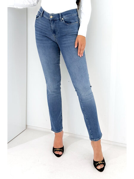 Z (S(UPER SALE Seven for all Mankind Roxanne Bair stream light Blue / licht Blauw