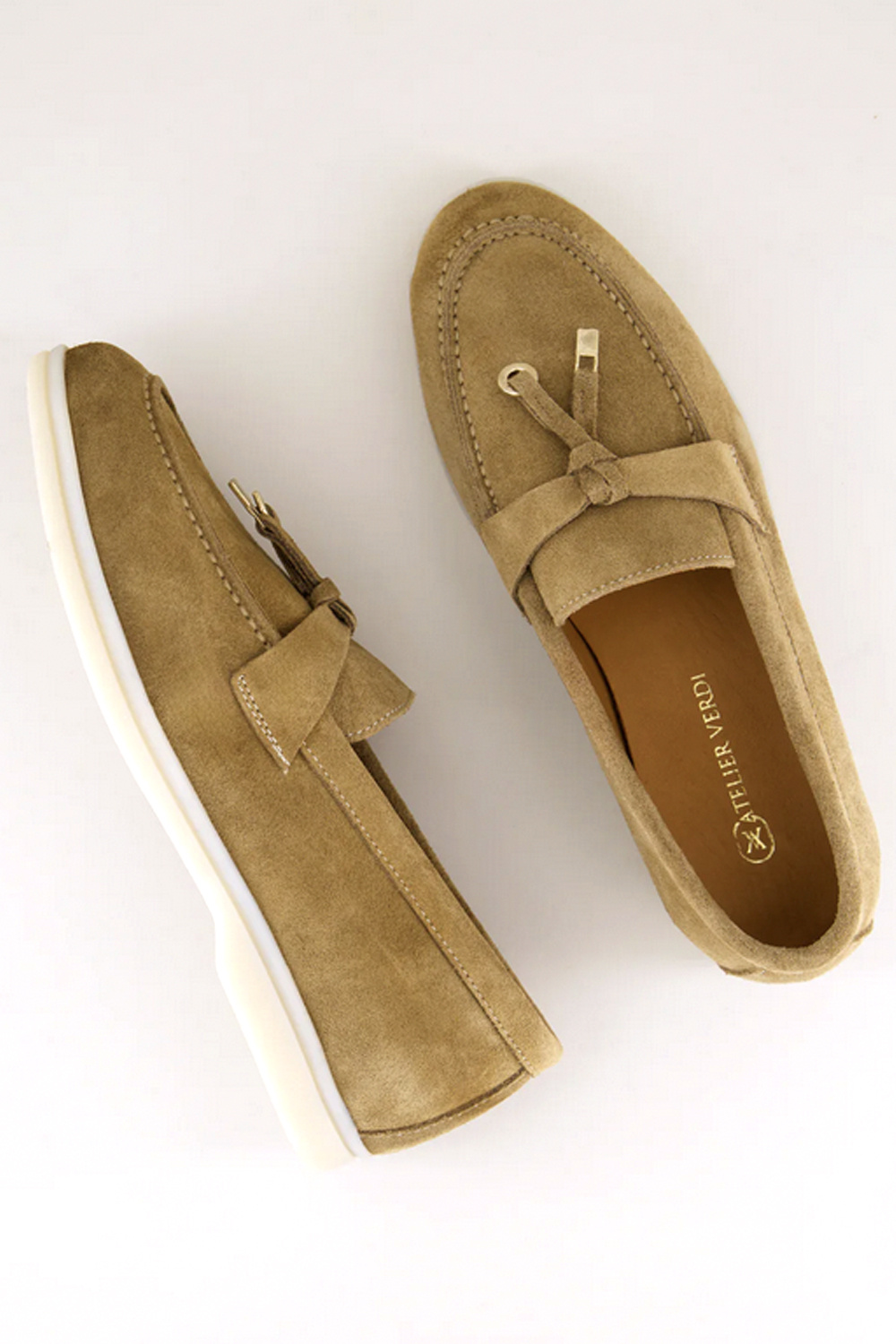 ATELIER VERDI Atelier Verdi AVWL01-Rome Nina Loafer Rome DARK BEIGE