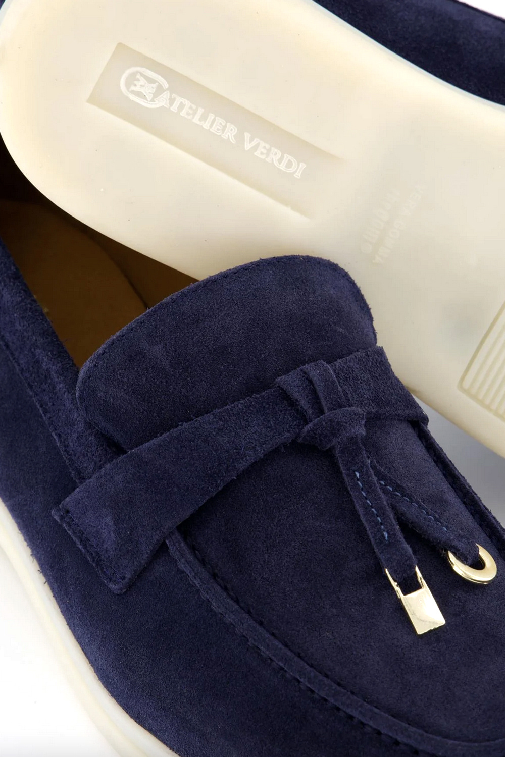 ATELIER VERDI Atelier Verdi AVWL01-NVY Nina Loafer Navy Blue / BLUE