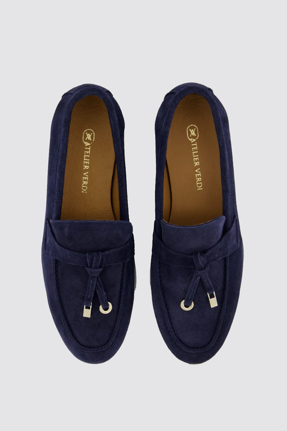 ATELIER VERDI Atelier Verdi AVWL01-NVY Nina Loafer Navy Blue / BLUE